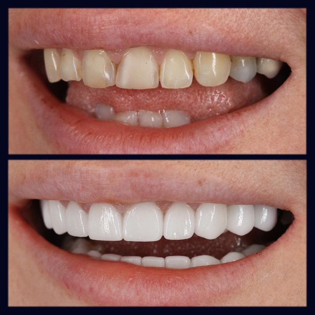 Zirconium Veneers & Crowns - Case 41